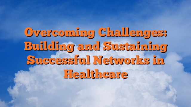 Overcoming Challenges: Building and Sustaining Successful Networks in Healthcare